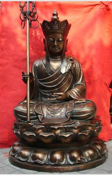 供應(yīng)地藏王菩薩雕塑.鑄銅地藏王菩薩.銅地藏王生產(chǎn)廠家