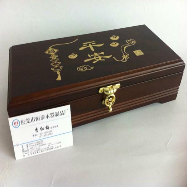 供應(yīng)新款燙金木盒實(shí)木烤漆盒中纖板木盒