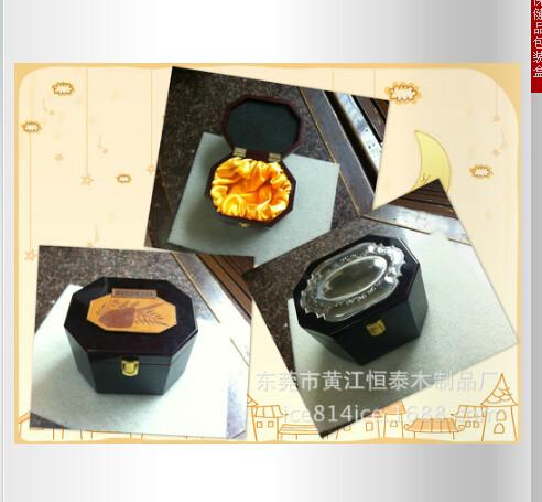 供應(yīng)八角燕窩盒烤漆木盒實木*盒定做