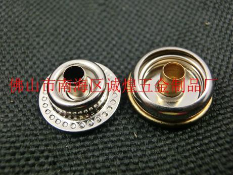 四合扣金屬雙拼鈕扣圖片/四合扣金屬雙拼鈕扣樣板圖 (4)