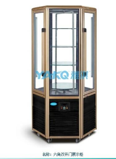 供應(yīng)雅淇蛋糕保鮮柜，日式直角蛋糕柜，豪華前后開門面包展示柜，玻璃門蛋糕保鮮柜