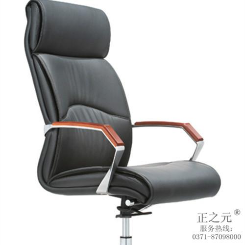 河南辦公家具—中班椅金屬架構(gòu)，真皮包覆使用靈活辦公必備