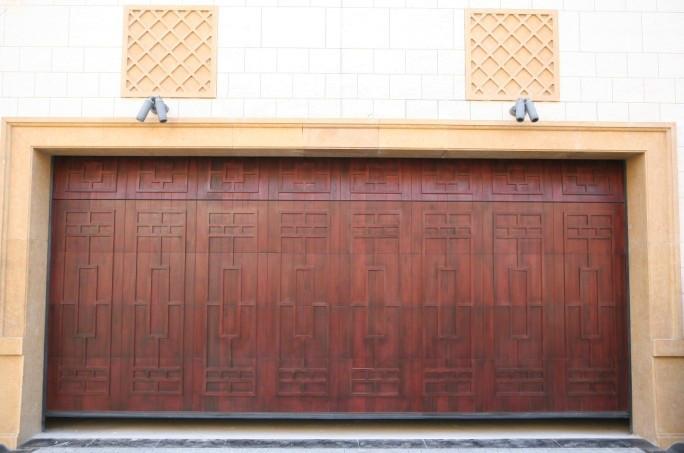 供應實木別墅車庫門