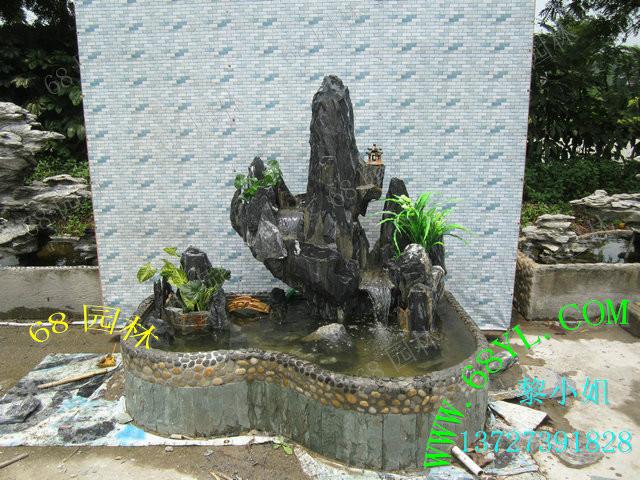 供應(yīng)室內(nèi)外*假山流水魚池盆景 庭院魚池山水盆景露臺(tái)庭院綠化施工