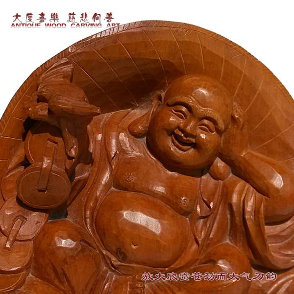 供應(yīng)老樂清黃楊木雕彌勒佛木雕擺件《光芒彌勒佛》招財鎮(zhèn)宅收藏品