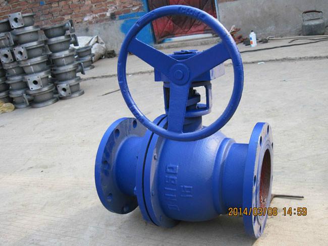 供應(yīng)鑄鐵蝸輪球閥河北鑄鐵球閥Q341F