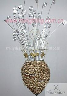 供應各種鋁線壁燈花瓶壁燈中山編織壁燈