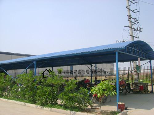 供應(yīng)會(huì)同縣彩鋼棚價(jià)格、停車雨篷、陽(yáng)光棚搭建