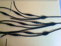 一拖六防水插頭 防水線一拖六 防水端子一拖六