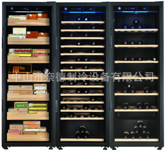 供應歐式組合紅酒柜酒雪茄柜恒溫節(jié)能恒濕進口壓縮機紅酒柜展示架