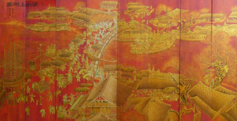 供應鴻韻漆畫加工廠為您設(shè)計辦公室