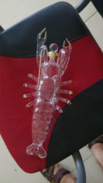 供應(yīng)河北藍(lán)色帆船工藝瓶，酒瓶價格，藝術(shù)酒瓶廠家