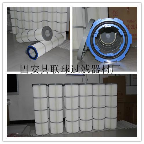 供應(yīng)PTFE覆膜濾芯聚酯折疊覆膜濾筒聯(lián)球