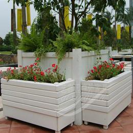 供應戶外木質花箱 木質花缽 園林景觀花箱 戶外花盆 戶外盆栽