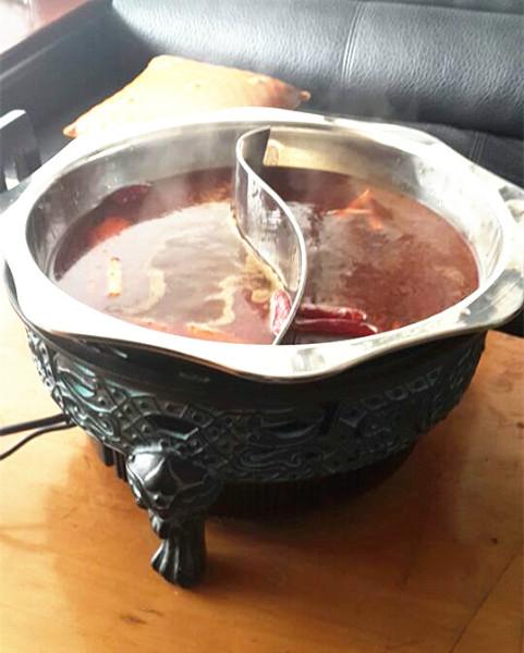 青銅圓形電磁爐火鍋口徑30厘米酒店餐具*