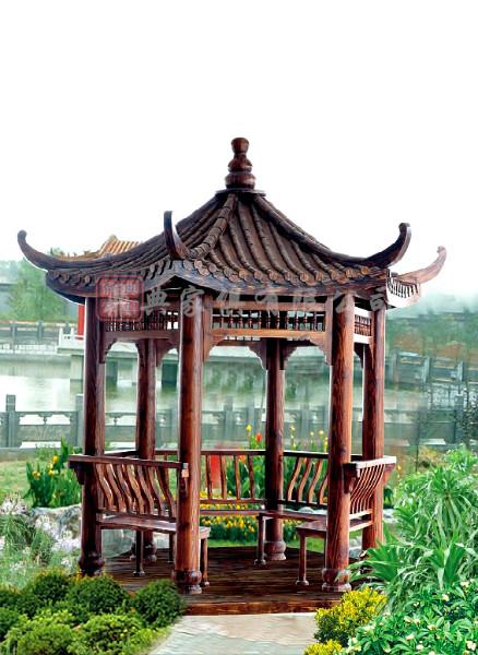 供應(yīng)戶外六角涼亭