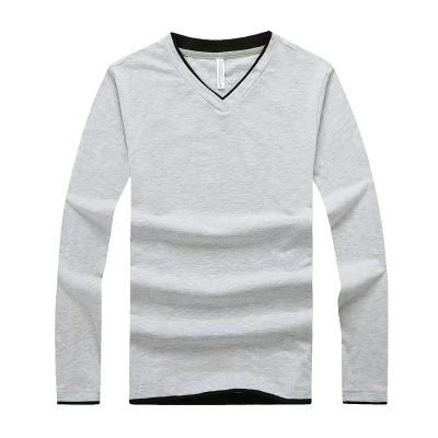 供應淘寶爆款奧戴爾男裝長袖打底衫V領