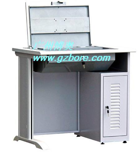 供應(yīng)鋼木單人位翻轉(zhuǎn)電腦桌