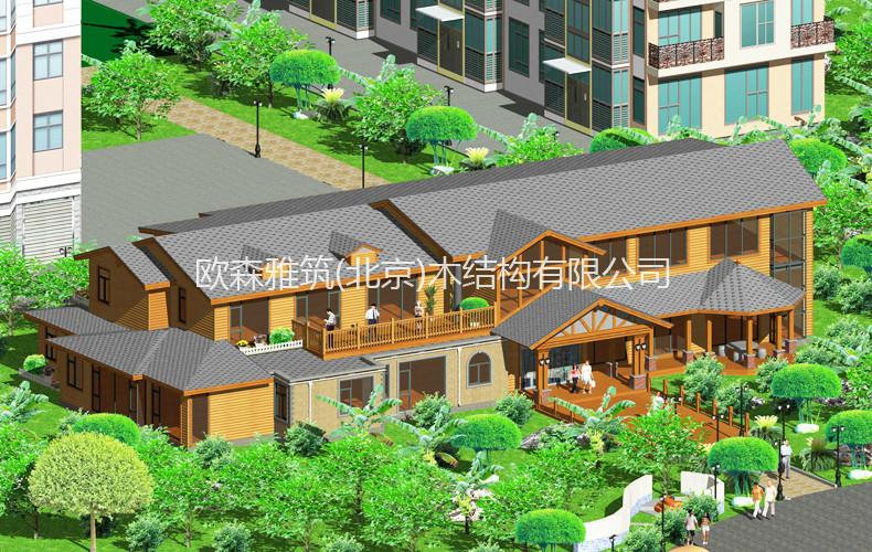 供應(yīng)歐森雅筑木別墅木屋木房子木樓