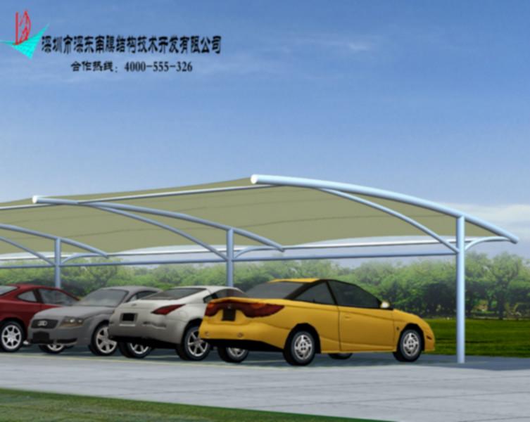 膜結(jié)構(gòu)停車棚/停車場(chǎng) 膜結(jié)構(gòu) 停車棚 深東南膜建筑公司