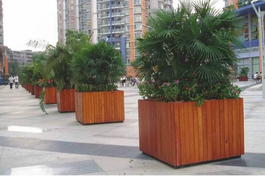 供應(yīng)防腐木花箱廠家