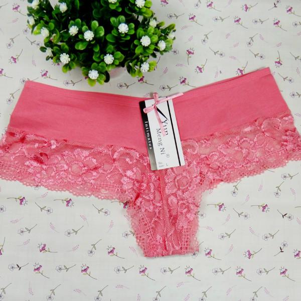 供應(yīng)外貿(mào)蕾絲內(nèi)褲批發(fā)女士全棉性感平角褲性感蕾絲小平角女內(nèi)褲批發(fā)