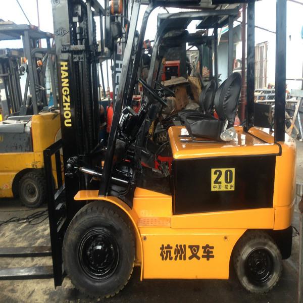 供應(yīng)二手叉車杭州2噸二手電瓶叉車原裝二手堆高電動叉車8成新包郵
