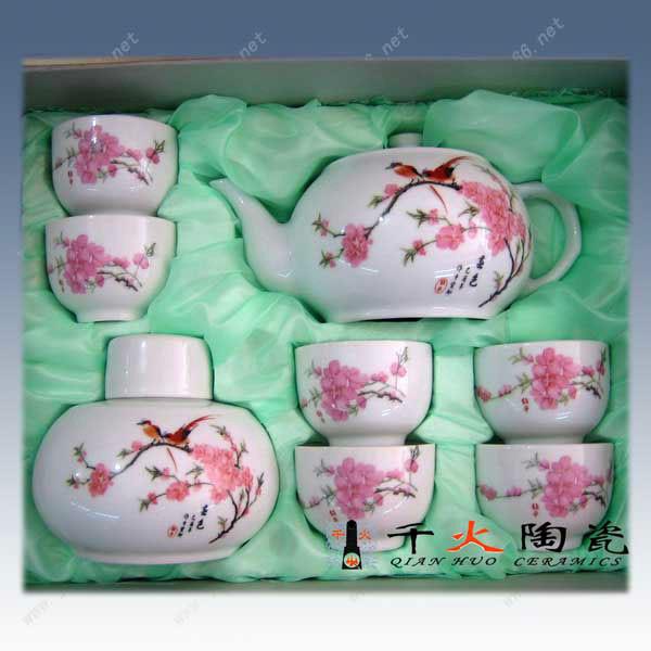 供應(yīng)水點(diǎn)桃花茶具 水點(diǎn)桃花瓷器 7501瓷器