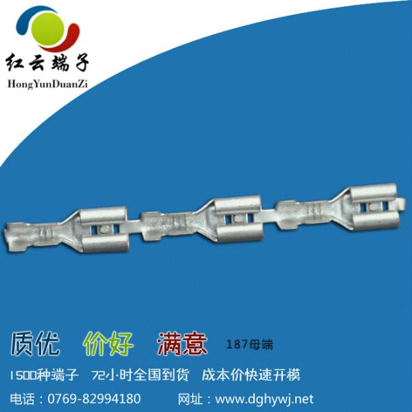 187母端子壓線接線端子 187端子圖片