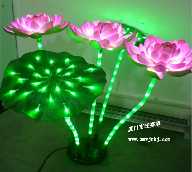 LED景观荷花灯图片