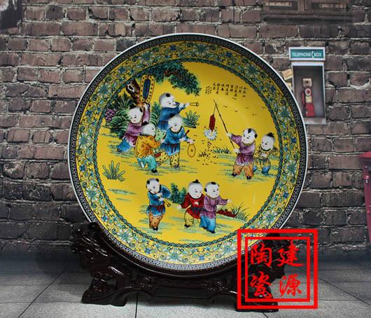 供應(yīng)景德鎮(zhèn)陶瓷大瓷盤，定做大盤子廠家