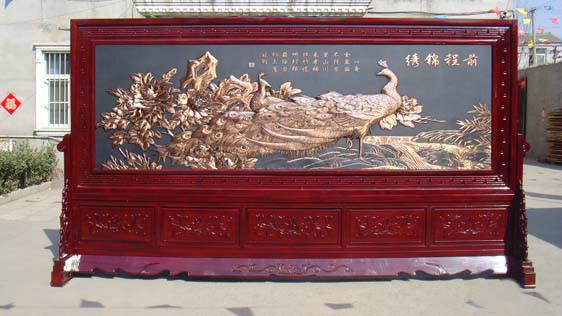 紅木屏風(fēng)圖片/紅木屏風(fēng)樣板圖 (4)