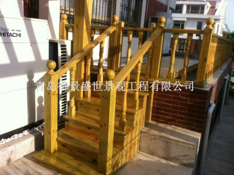 防腐木護欄圖片/防腐木護欄樣板圖 (2)