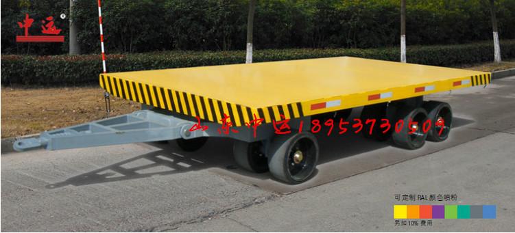 供應(yīng)60T牽引拖車非標(biāo)定制平板拖車，牽引平板車，場內(nèi)運輸車