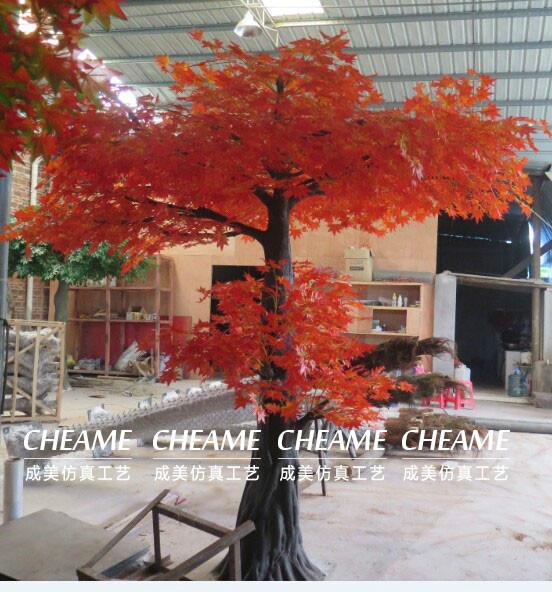 供應仿真紅楓樹家庭酒店辦公場所用