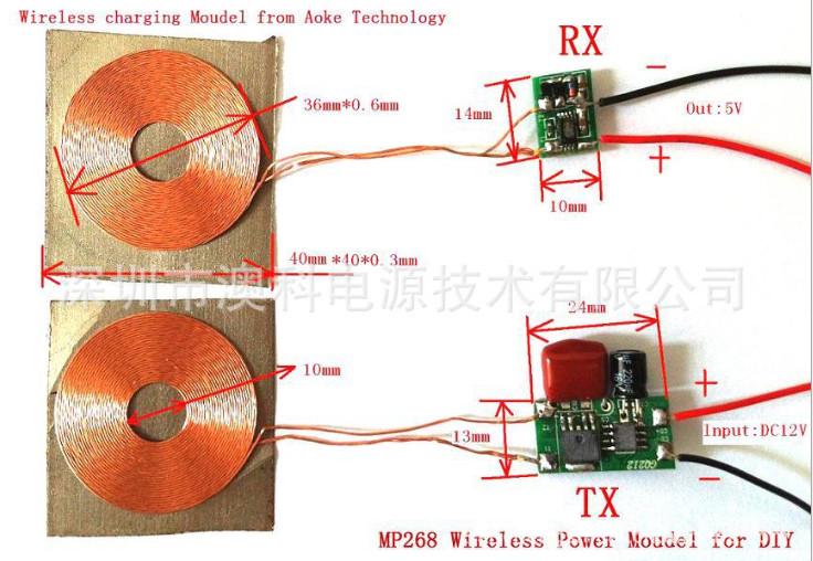 车载12V1A无线充电方案图片