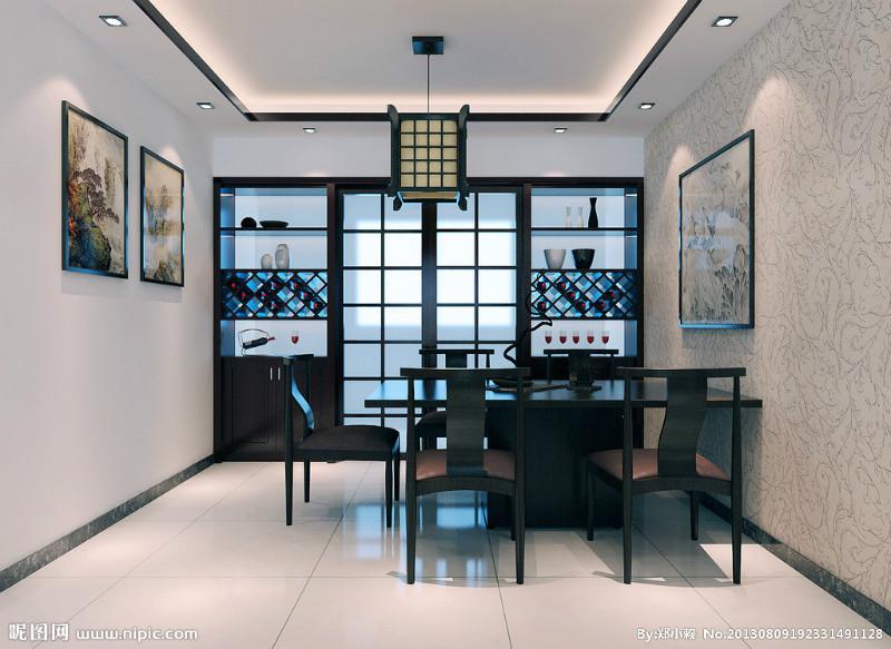 成都中式私房菜館家具設(shè)計定制圖片