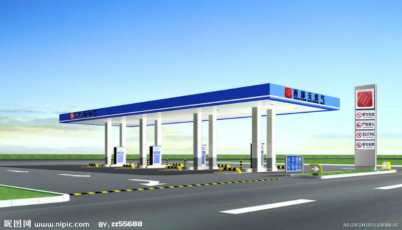 綿陽加油站罩棚安裝圖片