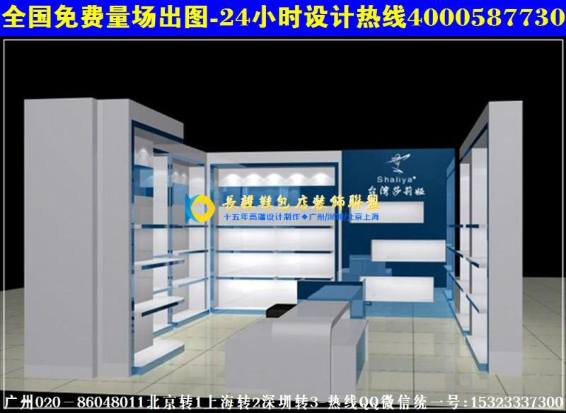 供应鞋包专卖店装修效果图展示货柜AN22小鞋包橱窗货架风格CN12图片