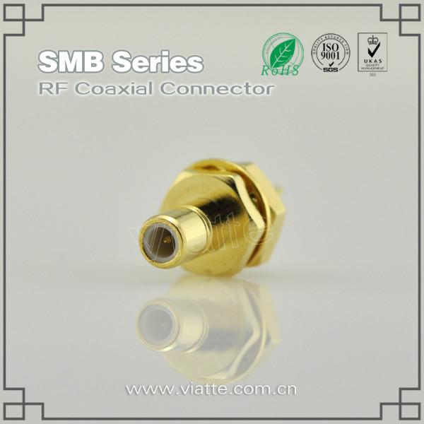 SMB公头公针直式隔离壁焊接PCB板图片