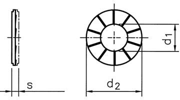 供应进口双叠自锁垫圈,DIN25201