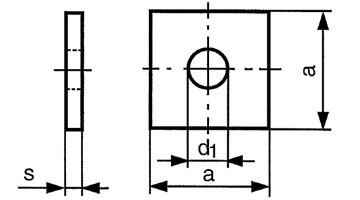 供应进口木工用方垫圈,DIN436图片