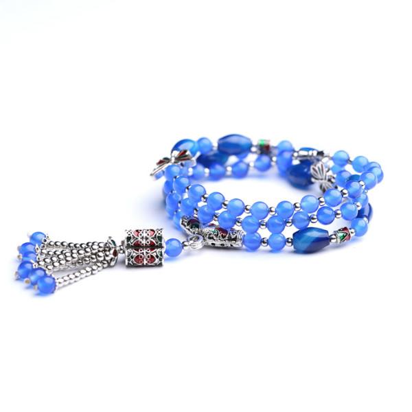 供應(yīng)珠海藍(lán)玉髓手鏈