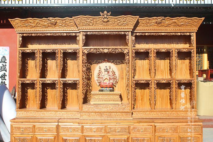 供應(yīng)北京藏式佛龕報價 香樟木佛龕 吉祥八寶佛龕 神樓 佛柜 佛堂 供臺佛臺