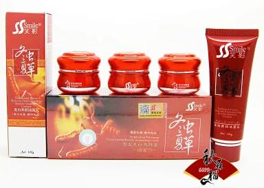 供應(yīng)笑影冬蟲(chóng)夏草三合一 笑影冬蟲(chóng)夏草化妝品效果好嗎